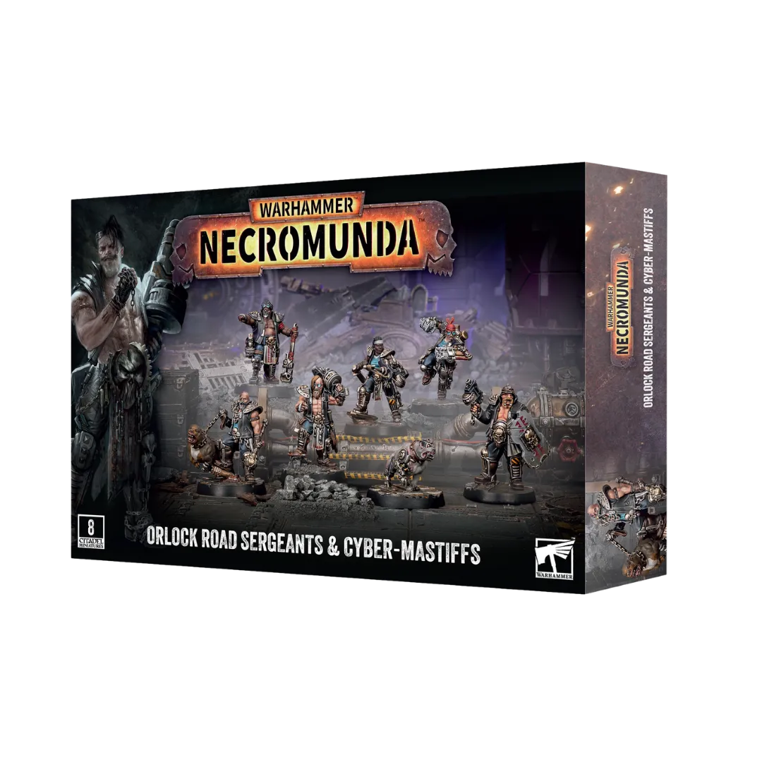 Necromunda: Orlock Road Sergeants & Cyber-Mastiffs-Games Workshop-Radaddel