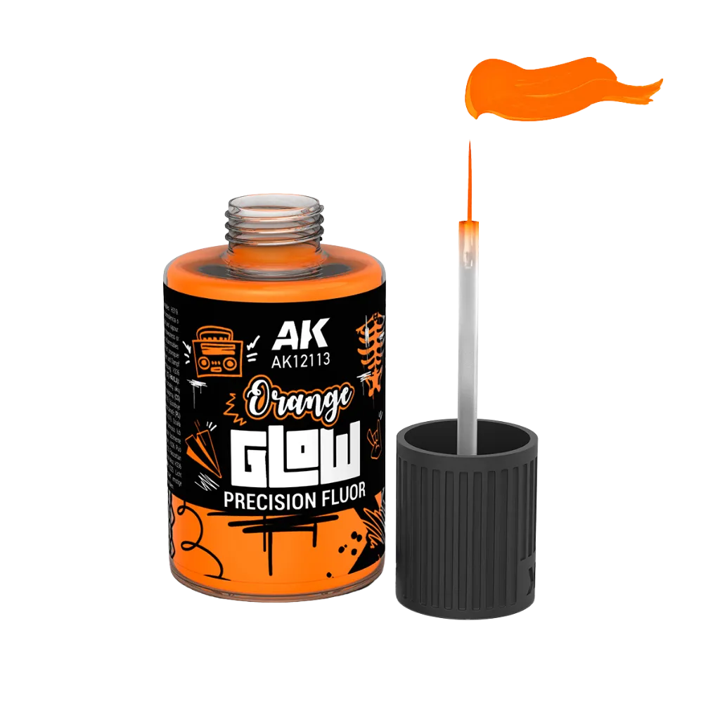 Orange Glow Precision Fluor 30ml-AK-Interactive-Radaddel