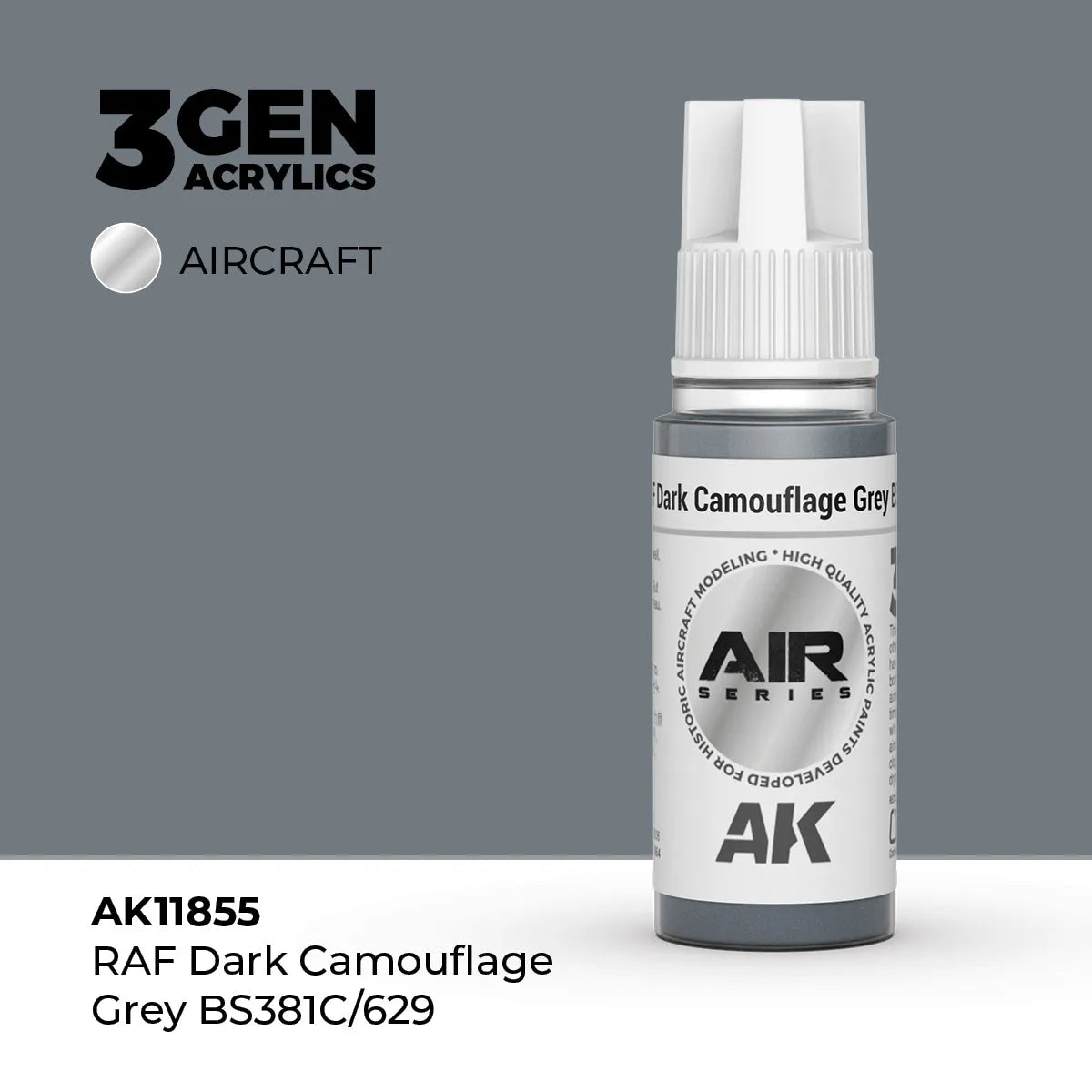 Raf Dark Camouflage Grey Bs381C/629-AK-Interactive-Radaddel