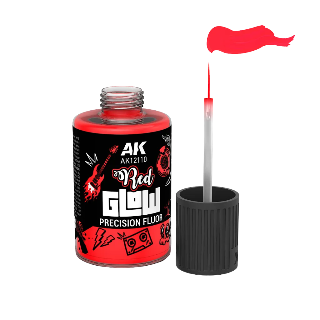 Red Glow Precision Fluor 30ml-AK-Interactive-Radaddel