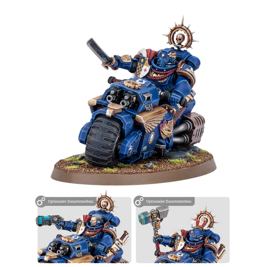 Space Marines: Captain on Bike-Games Workshop-Radaddel