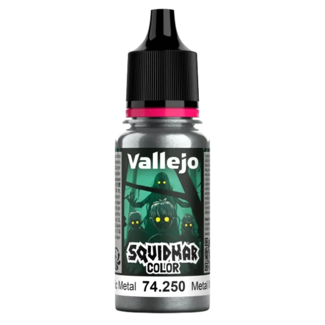 Squidmar Color 250 - Metallic Metal 18 ml-Vallejo-Radaddel