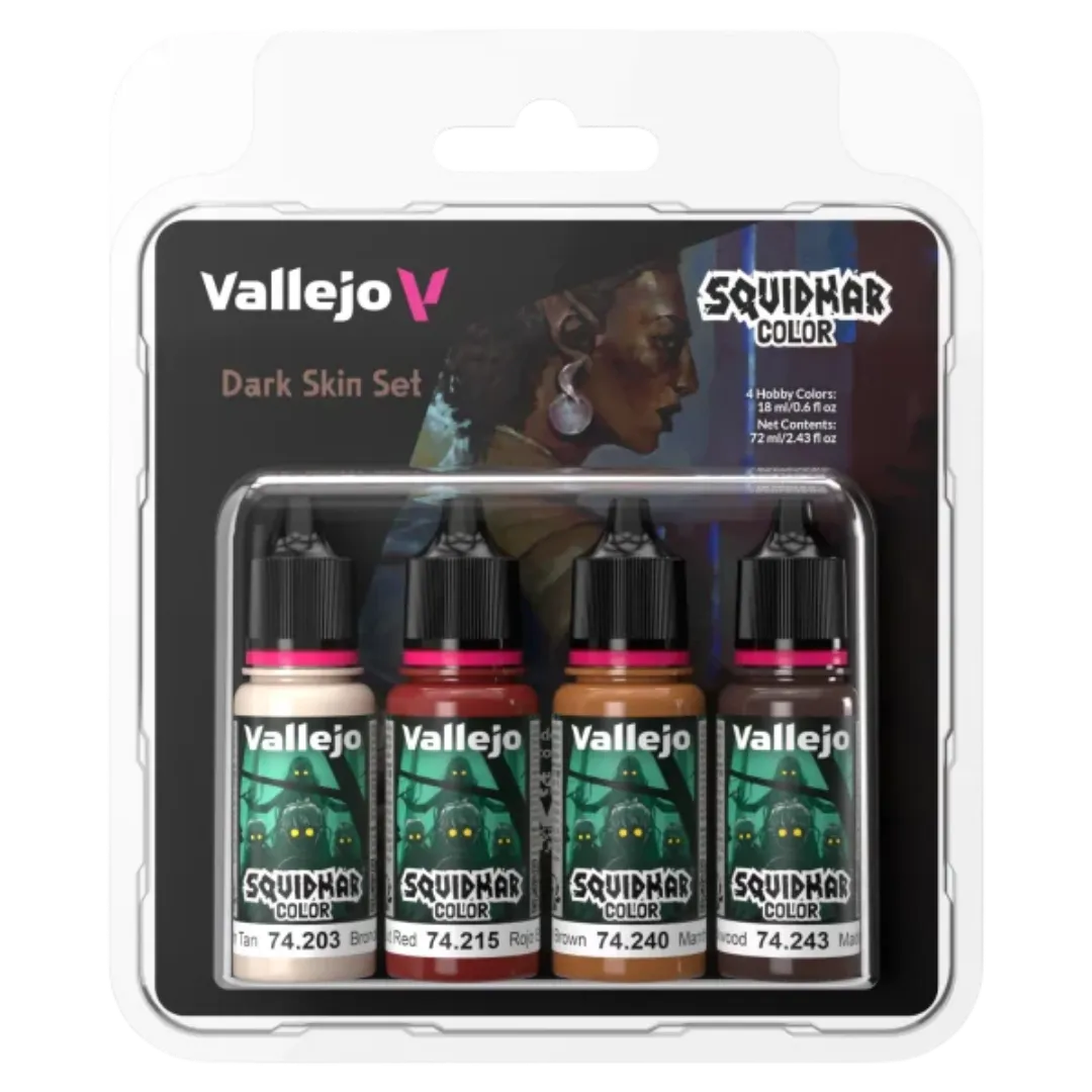Squidmar Color - Dark Skin set (4)-Vallejo-Radaddel
