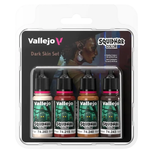 Squidmar Color - Dark Skin set (4)-Vallejo-Radaddel