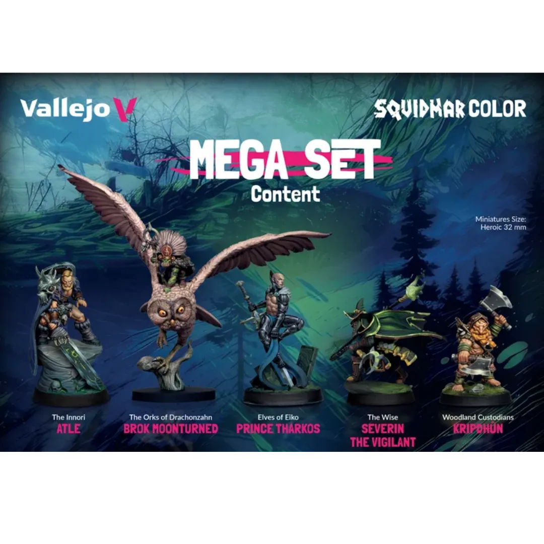 Squidmar Color - Mega Set (72)-Vallejo-Radaddel