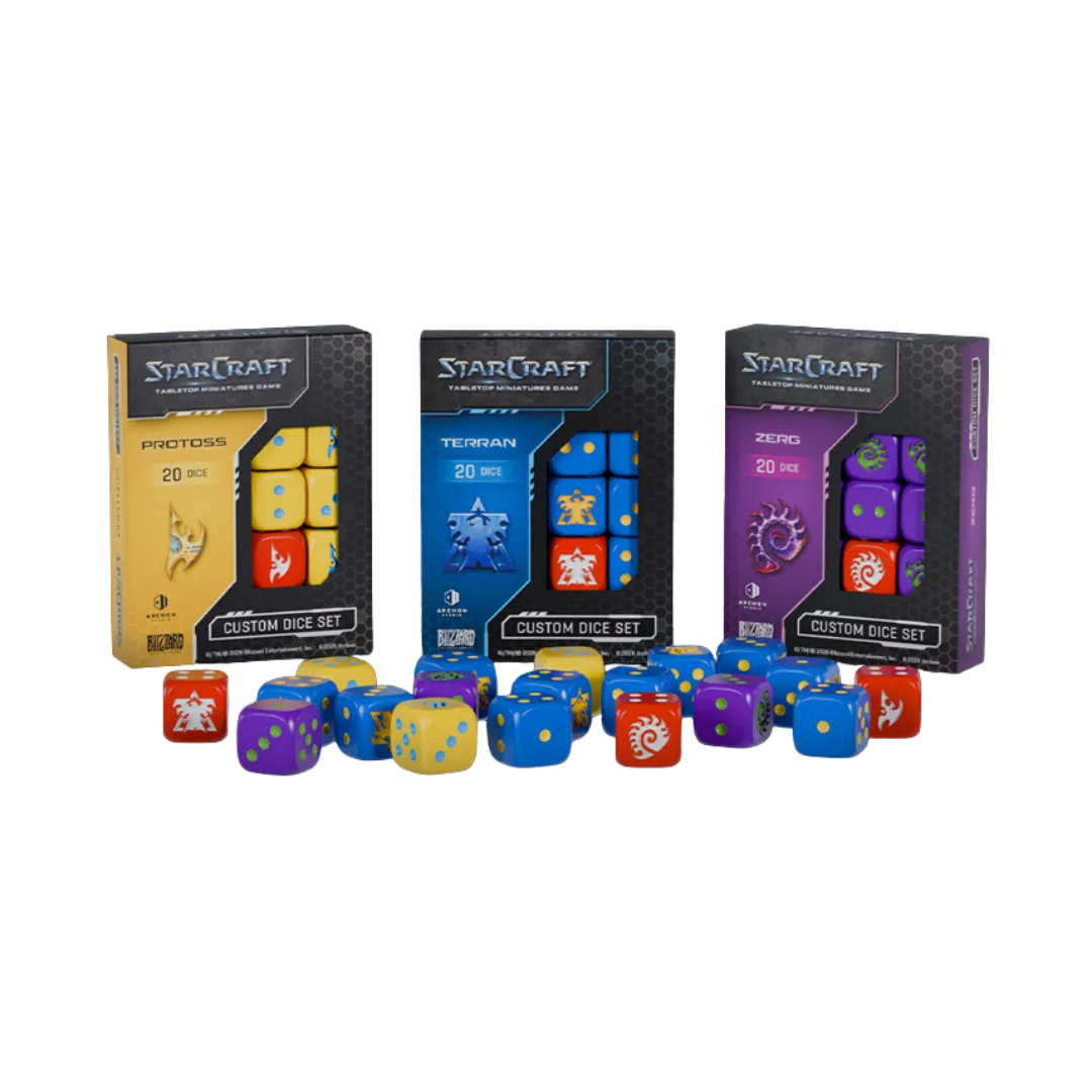 Starcraft ® Protoss Custom Dice Set-Archon Studio-Radaddel