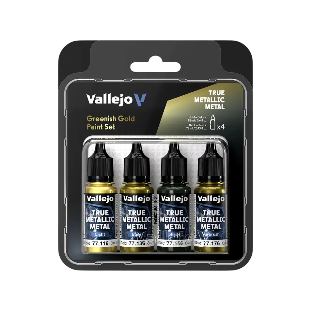 TMM Greenish Gold Paint Set-Vallejo-Radaddel