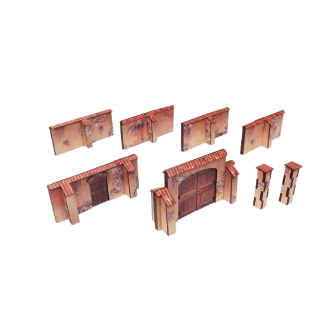 Wall Italy PREPAINTED [28mm/1:56]-Micro Art Studio-Radaddel