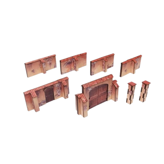Wall Italy PREPAINTED [28mm/1:56]-Micro Art Studio-Radaddel