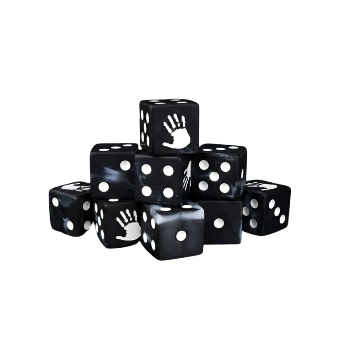 White Hand 16mm (10 Stück)-Baron of Dice-Radaddel