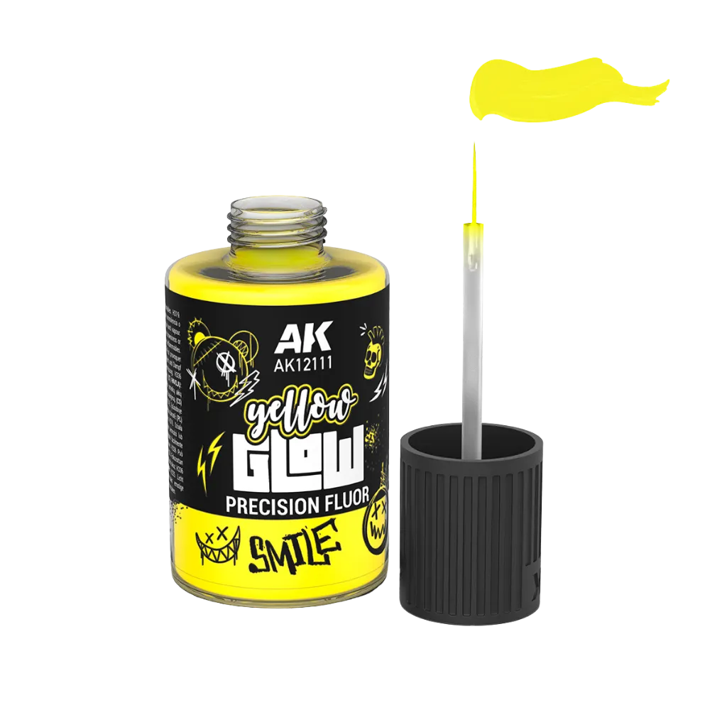 Yellow Glow Precision Fluor 30ml-AK-Interactive-Radaddel